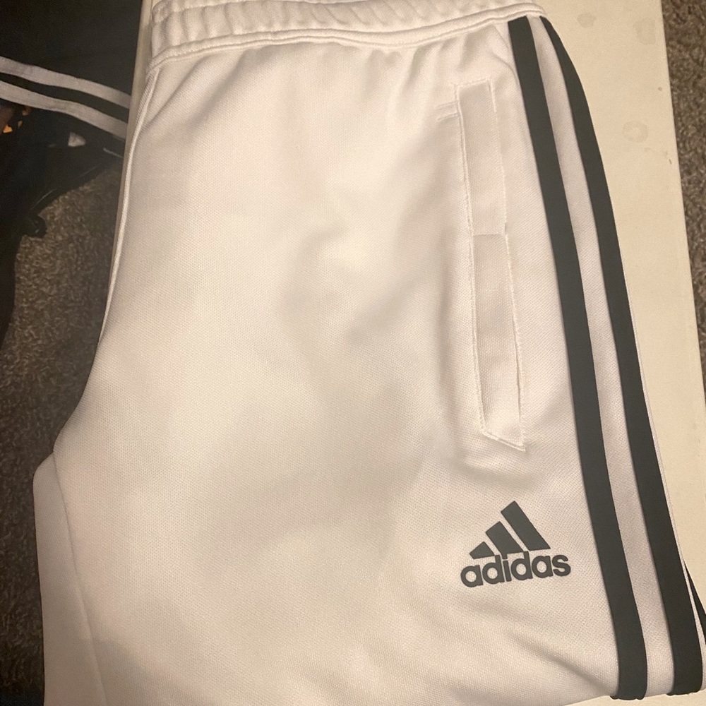 white adidas